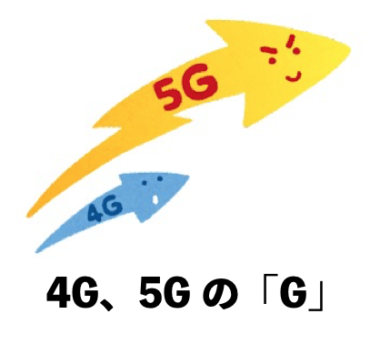 4G、5Gのイラスト