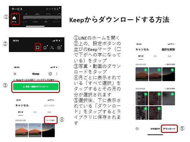 LINEのKeepは8月28日まで | パソコン市民IT講座 千歳烏山教室