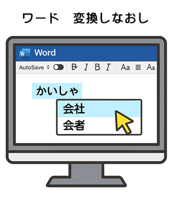 パソコンのワードの画面