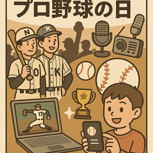 プロ野球の日のイラスト