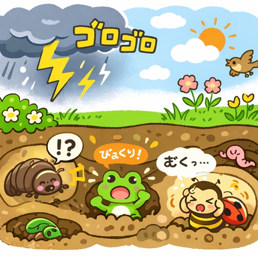 啓蟄のイメージイラスト